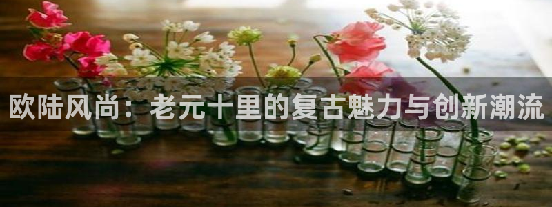 佛山市南海天天购彩机电仪器有限公司：欧陆风尚：老元十里的复古魅力与创新潮流