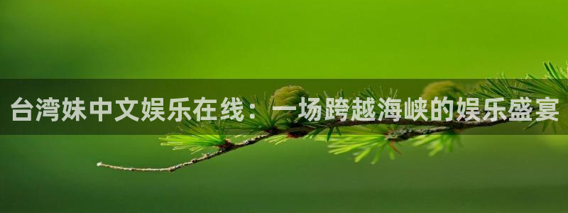 天天购彩体育官网入口登录：台湾妹中文娱乐在线：一场跨越海峡的娱乐盛宴